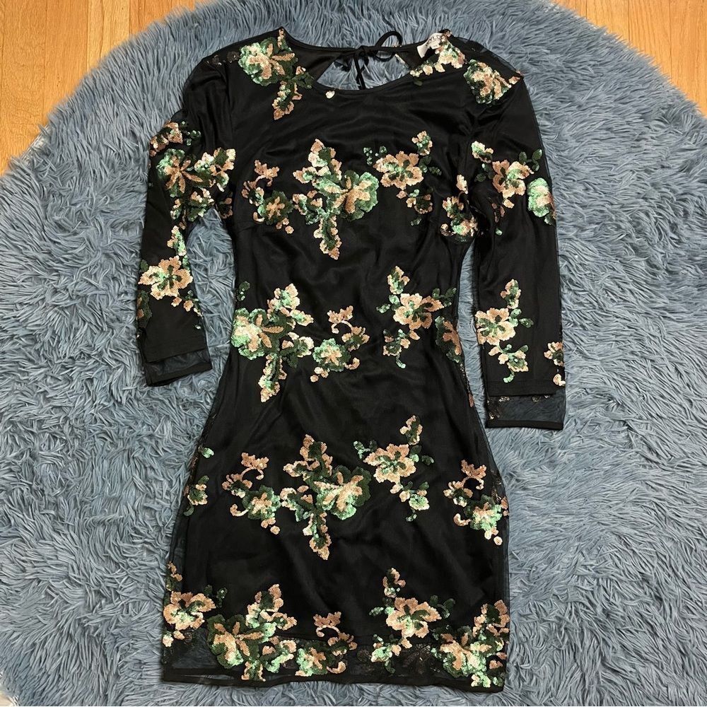 Wyldr Dancing In The Dark Sparkly Sequin Open Bac… - image 6